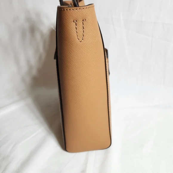 Michael Kors Vincent Small Tan Leather Tote Bag New With Tags And Packaging - Picture 13 of 14